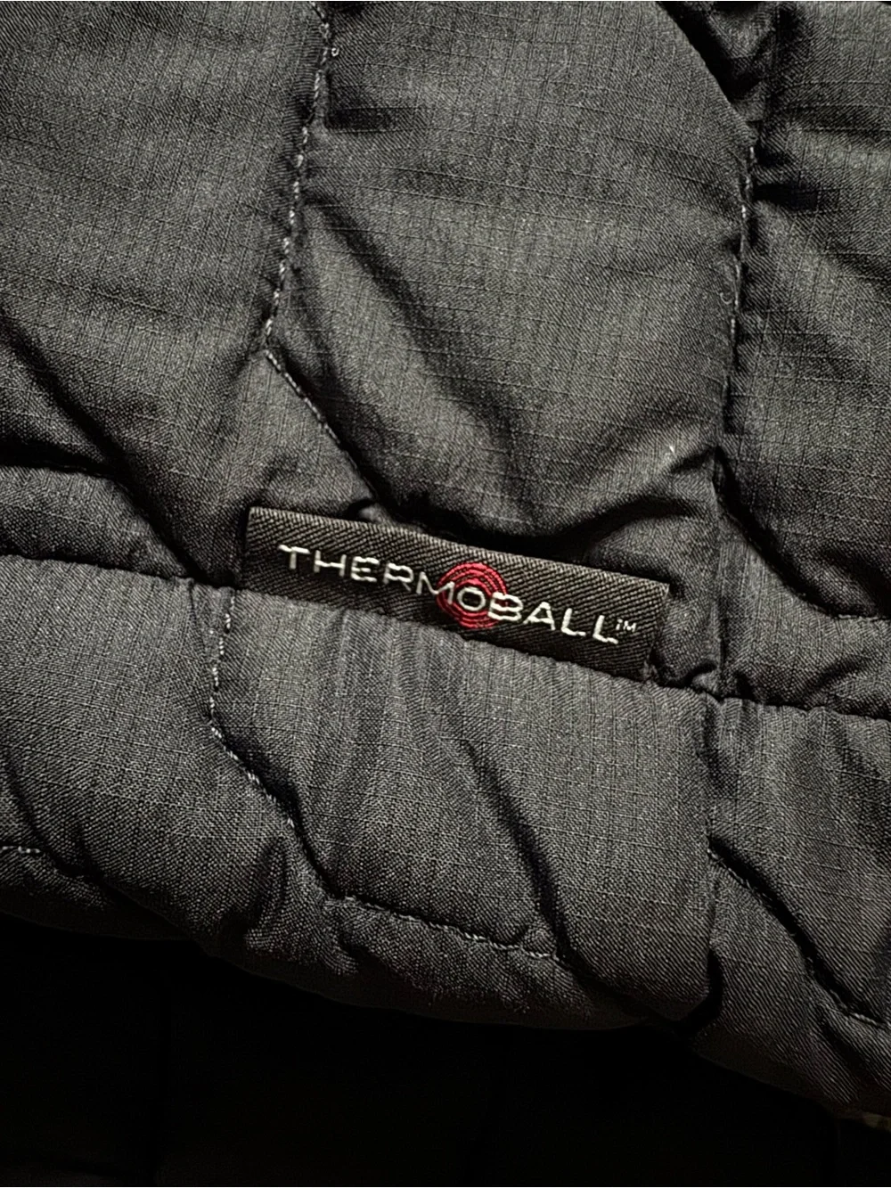 The North Face ThermoBall Insulated Puffer Jacket Packable Black Large